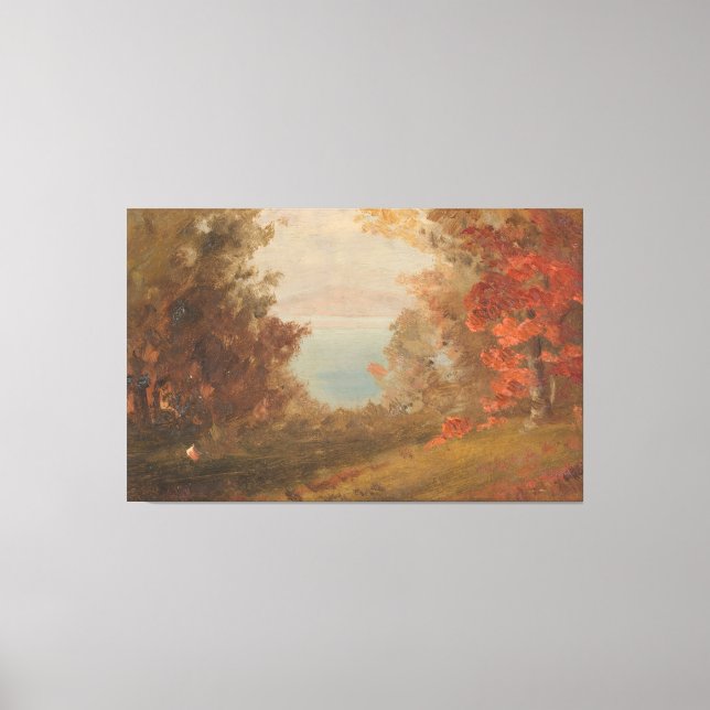 Frederic Edwin Church - Woodland Scene Leinwanddruck (Vorderseite)