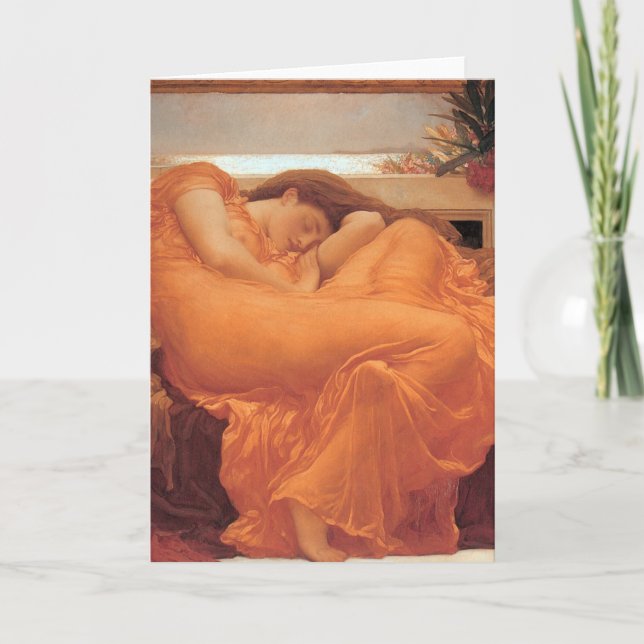 Frederic Leighton, der Juni flammt Karte (Vorderseite)