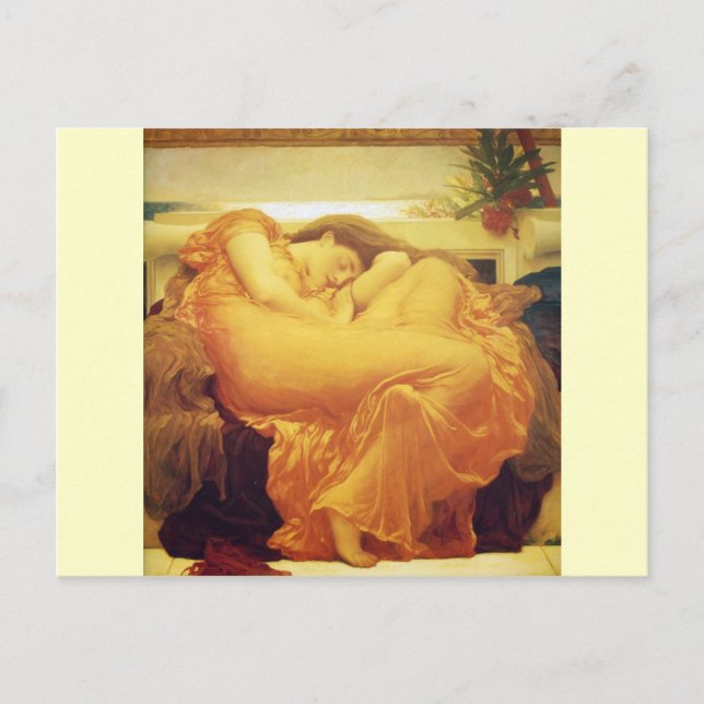 Frederic Leighton, "Flaming June" Carte postale (Devant)