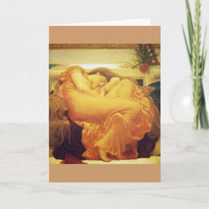 Frederic Leighton, "Flaming June" Grußkarte Karte