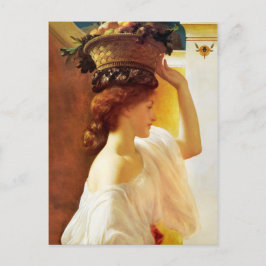 Frederic Leighton Girl mit Obstkorb CC0953 Postkarte