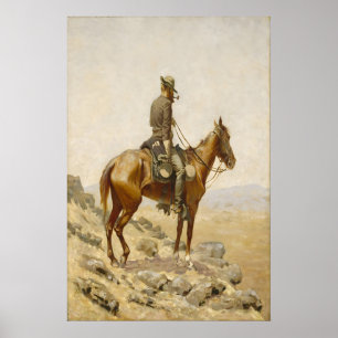 Frederic Remington Cowboy-Gemälde Western Art Poster