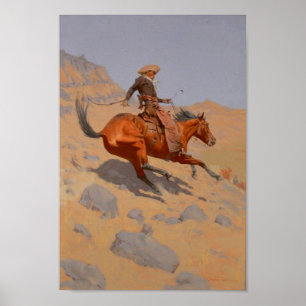 Frederic Remington - Der Cowboy Poster