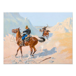 Frederic Remington - die Advance Guard oder die Mi Fotodruck