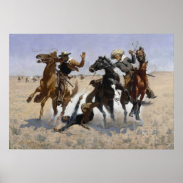 Frederic Remington / Hilfe für einen Kameraden Poster