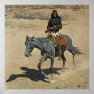 Frederic Remington Western Art "Apache Scout" Poster