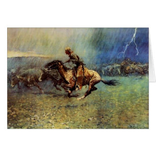 Frederic Remington Western Art „Die Stampede“