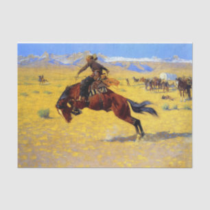 Frederic Remington Western Art „Ein kalter Morgen“ Seidenpapier