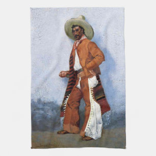 Frederic Remington Western Art „Ein Vaquero“ Handtuch