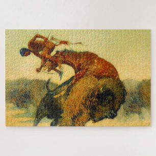 Frederic Remington Western Art „Episode – Büffelja