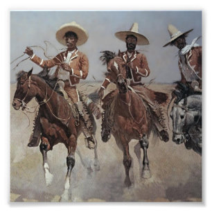 Frederic Remington Western Art „Mexikanische Reite Fotodruck