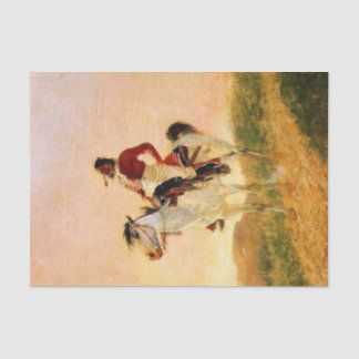 Frederic Remington Western Art "Modern Comanche" Seidenpapier