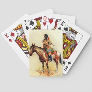 Frederic Remington Western Indianische Kunst “Eine Spielkarten