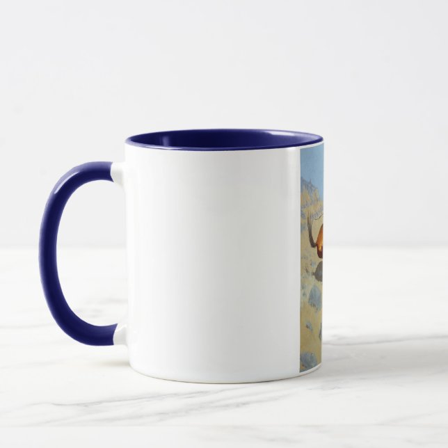 Frederic Remingtons Cowboy (1902) Tasse (Links)