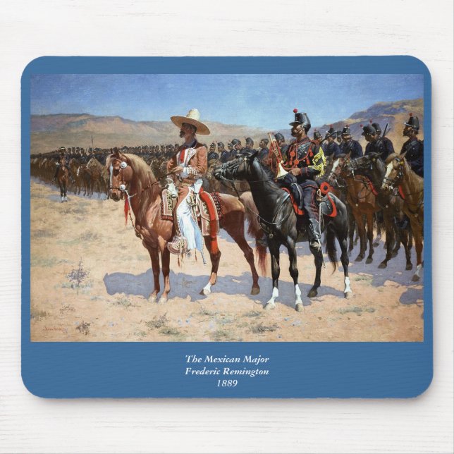 Frederic Remington's The Mexican Major (1889) Mousepad (Vorne)