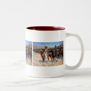 Frederic Remington's The Mexican Major (1889) Zweifarbige Tasse