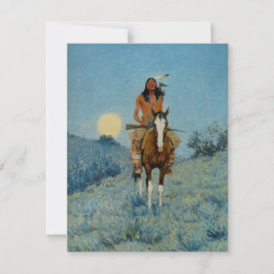 Frederic Remington's The Outlier 1909 Einladung