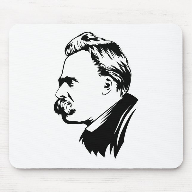 Frederich Nietzsche Porträt Mousepad (Vorne)