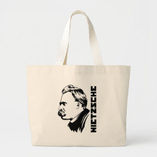 Frederich Nietzsche Porträt-Taschen-Tasche Jumbo Stoffbeutel