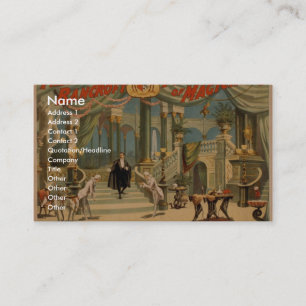 Frederick Bancroft, 'der Palace des Magiers Visitenkarte