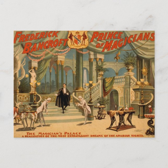 Frederick Bancroft, 'The Magician's Palace' Postkarte (Vorderseite)