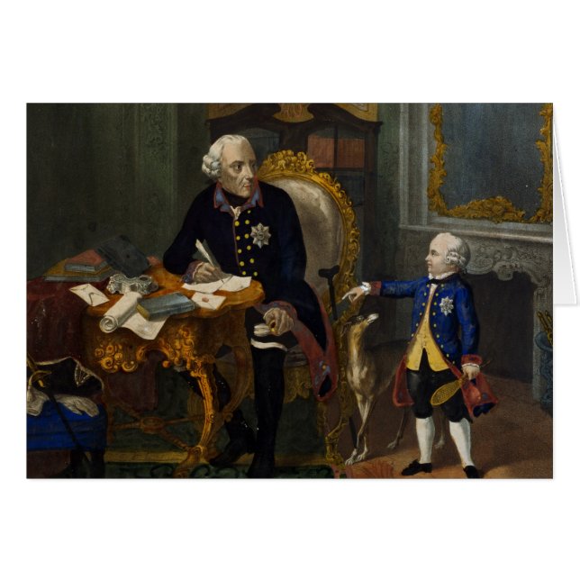 Frederick das große und sein Grandnephew (Vorderseite (Horizontal))