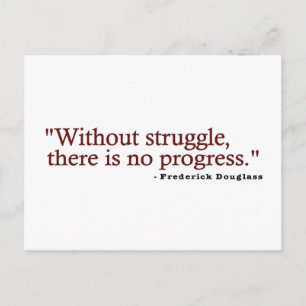 Frederick Douglas Quote Postkarte