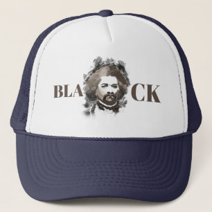 Frederick Douglass Aquarellbilder Portrait Truckerkappe