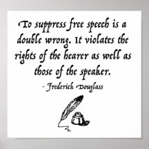Frederick Douglass Free Speech Zitat