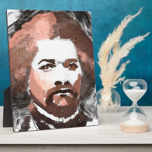 Frederick Douglass Gold Aquarellbilder Fotoplatte (Seite)