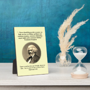 FREDERICK DOUGLASS   Keine Reiche keine schlechte  Fotoplatte