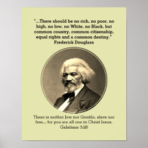 FREDERICK DOUGLASS Keine Reichen, keine Armen, i Poster