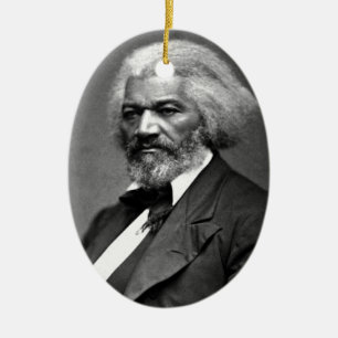 Frederick Douglass Keramik Ornament