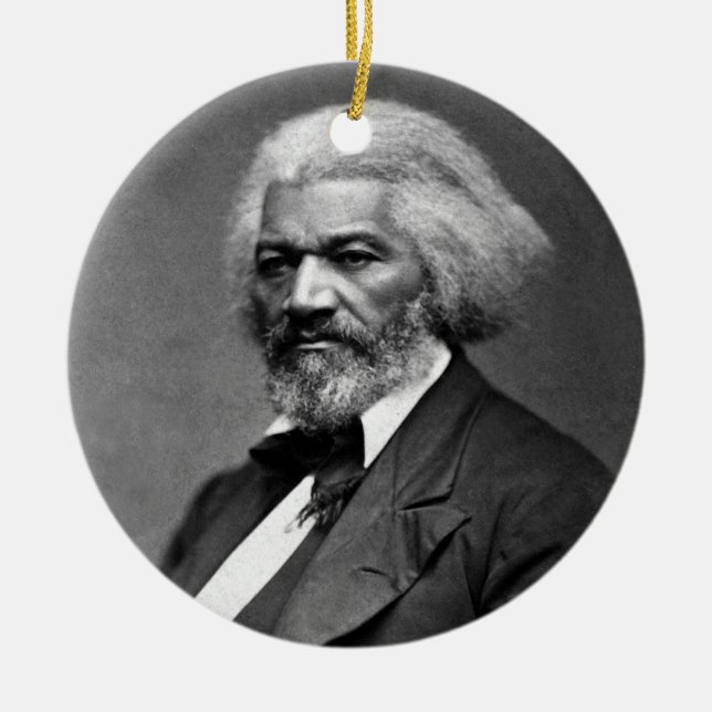 Frederick Douglass Porträt durch George K. Waren Keramik Ornament (Vorne)