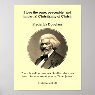 FREDERICK DOUGLASS Zitat Custom Scripting Poster