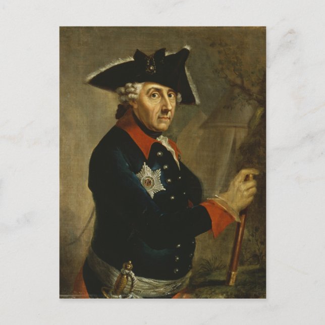 Frederick II das große von Preußen, 1764 Postkarte (Vorderseite)
