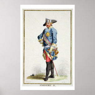 Frederick II. "Der Große" (1712-86) König von Preu Poster