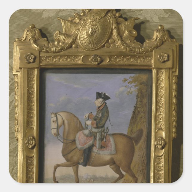 Frederick II. Quadratischer Aufkleber (Vorderseite)