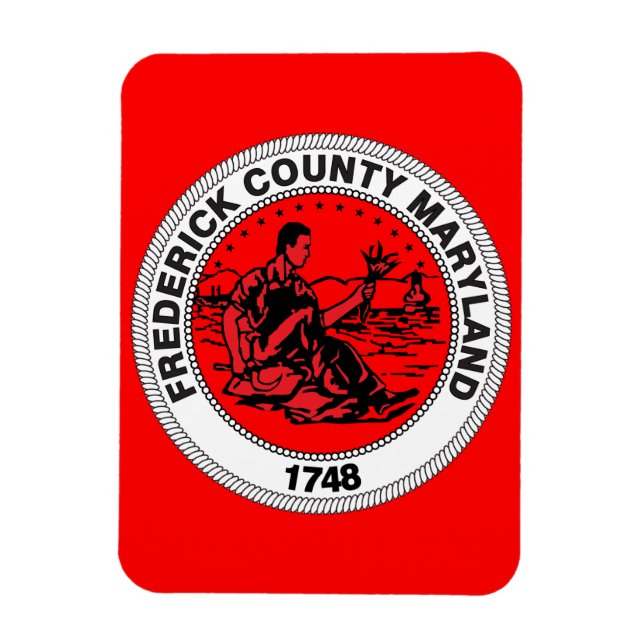 Frederick Landkreis Siegel Magnet (Vertikal)