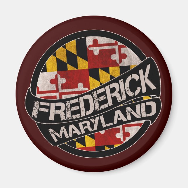 Frederick Maryland-Grunge-Magnet Magnet (Vorne)