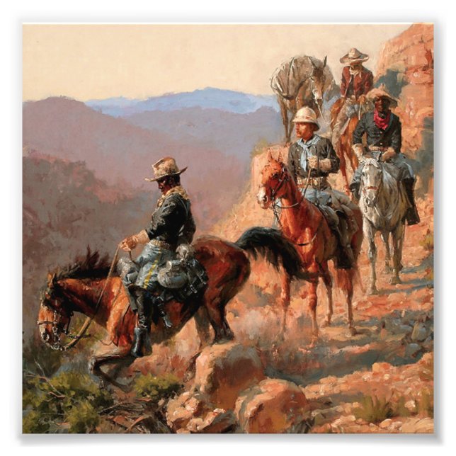 Frederick Remington "With the 10 th Cavalry" Fotodruck (Vorne)