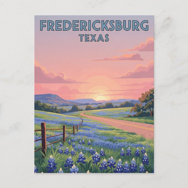 Fredericksburg Texas Travel Postkarte (Vorderseite)