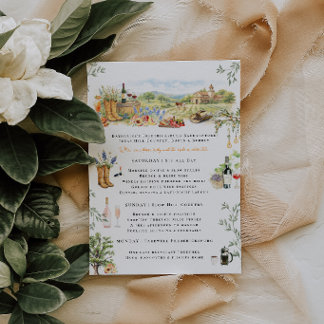 Fredericksburg TX Bachelorette Weekend Itinerary Einladung