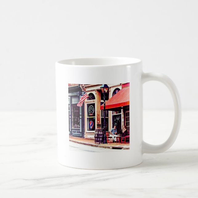 Fredericksburg VA - Außencafé Kaffeetasse (Rechts)