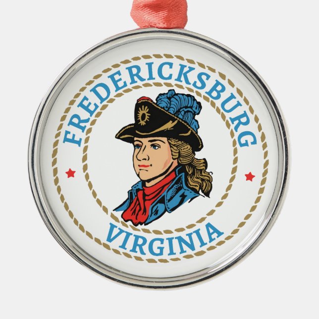 Fredericksburg Virginia Colonial Ornament Aus Metall (Vorne)