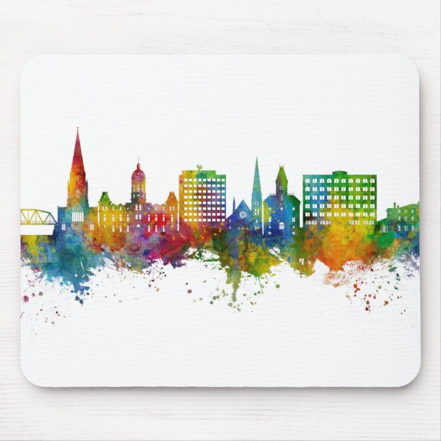 Fredericton Canada Skyline Mousepad (Vorne)