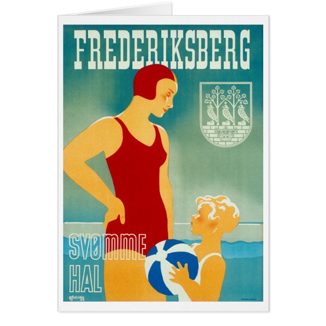 Frederiskberg Danemark Poster vintage restauré (Devant)