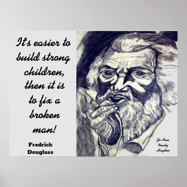 FREDRICK DOUGLASS QUOTE  POSTER (Vorne)