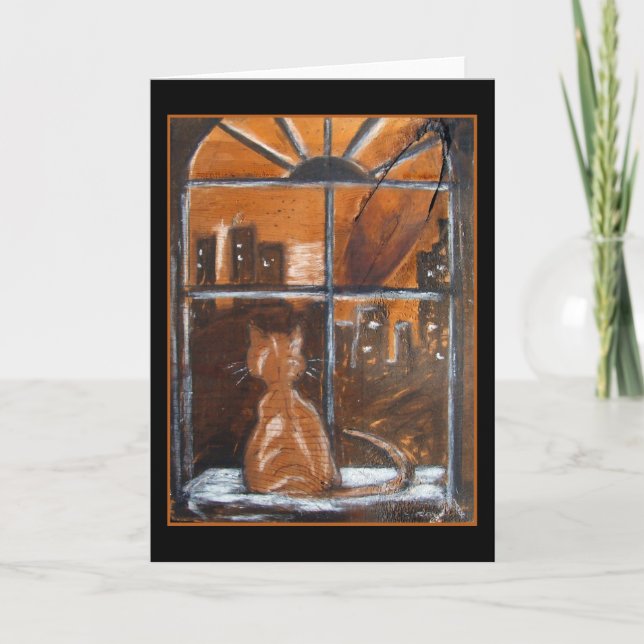Fredricks Fenster - ursprüngliche Kunst-Gruß-Karte Karte (Vorderseite)