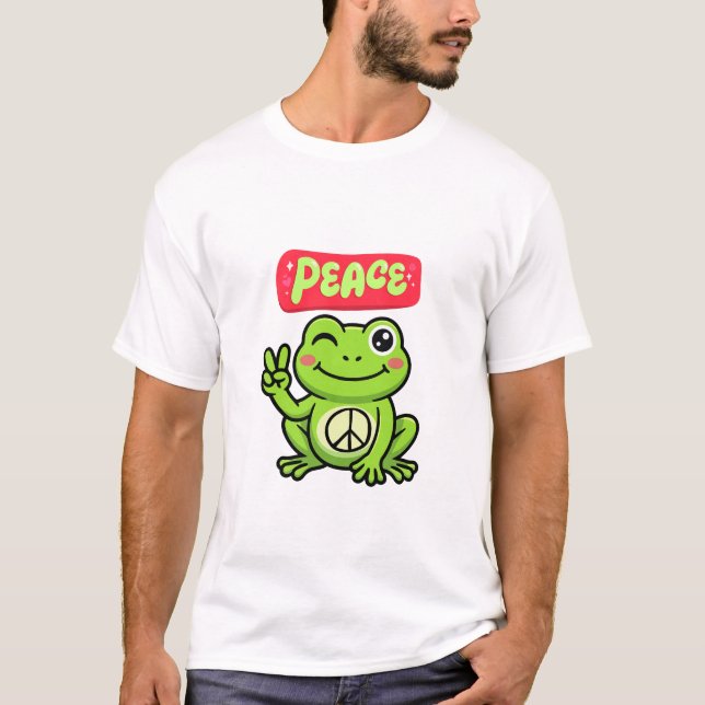 FREDSHIRT MIT FROSCH T-Shirt (Vorderseite)